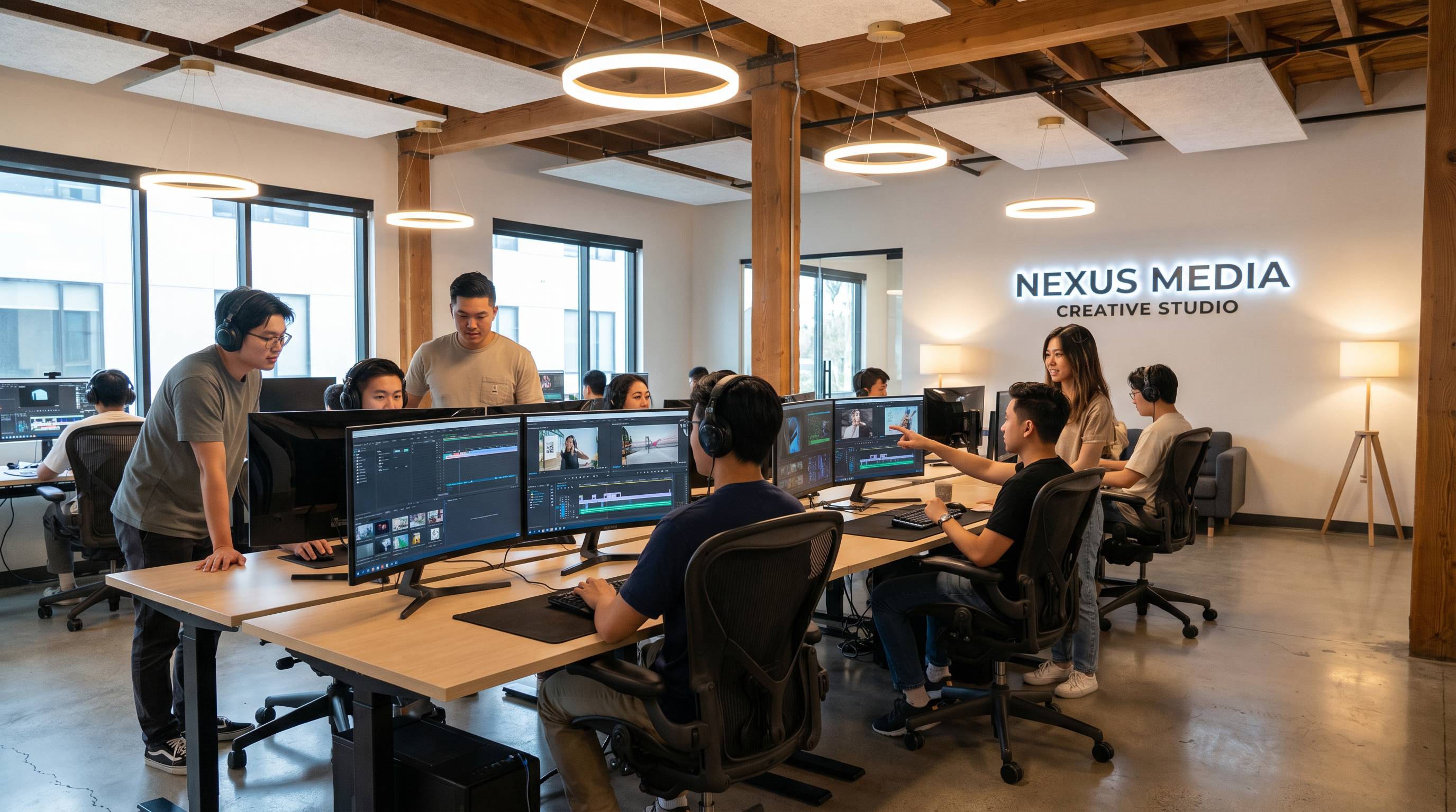 暗网传媒公司办公室